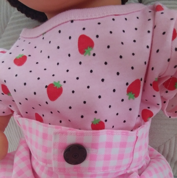 Infant Shirt Kawaii Cute Strawberry Polka Dot 3-6m - Picture 7 of 9